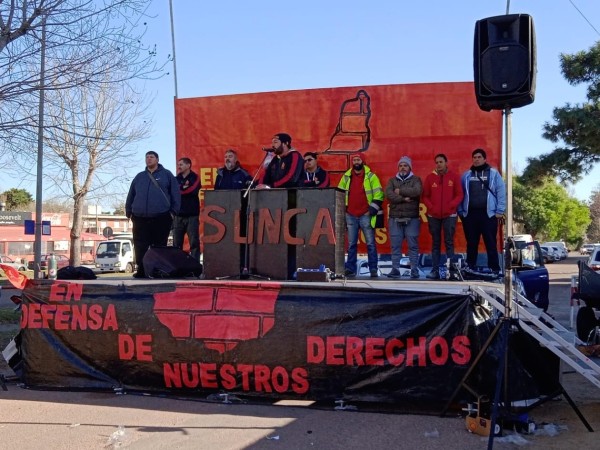 Sunca está en asamblea permanente por despido de trabajador de la obra del exhotel San Rafael